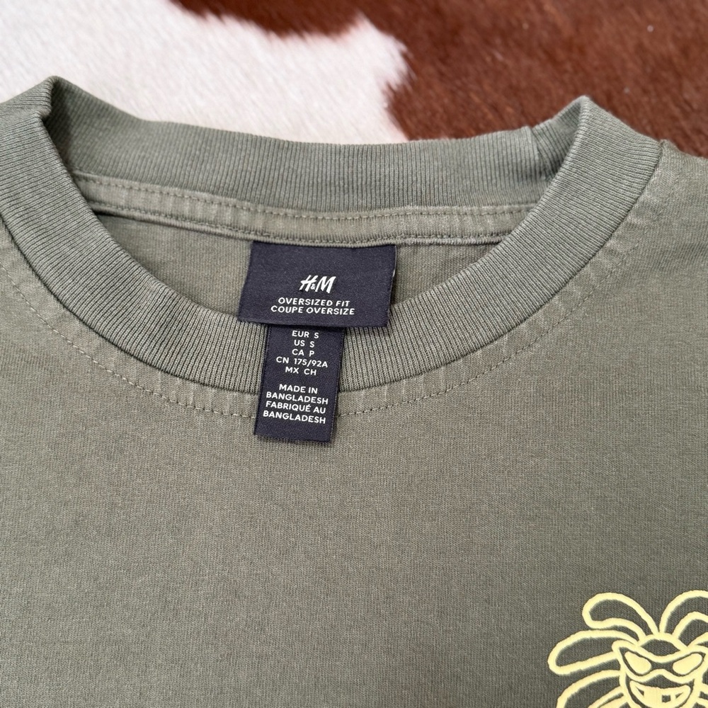 H&M "Venice California" graphic t-shirt in a grey/khaki - Picture 4 of 4